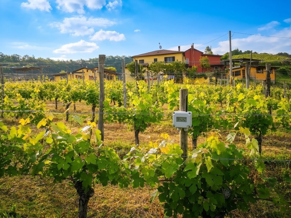 Vigneto in pendenza in Alta Langa